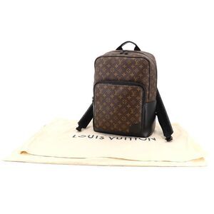 Louis Vuitton Monogram Macassar Dean Backpack Rucksack Brown Noir